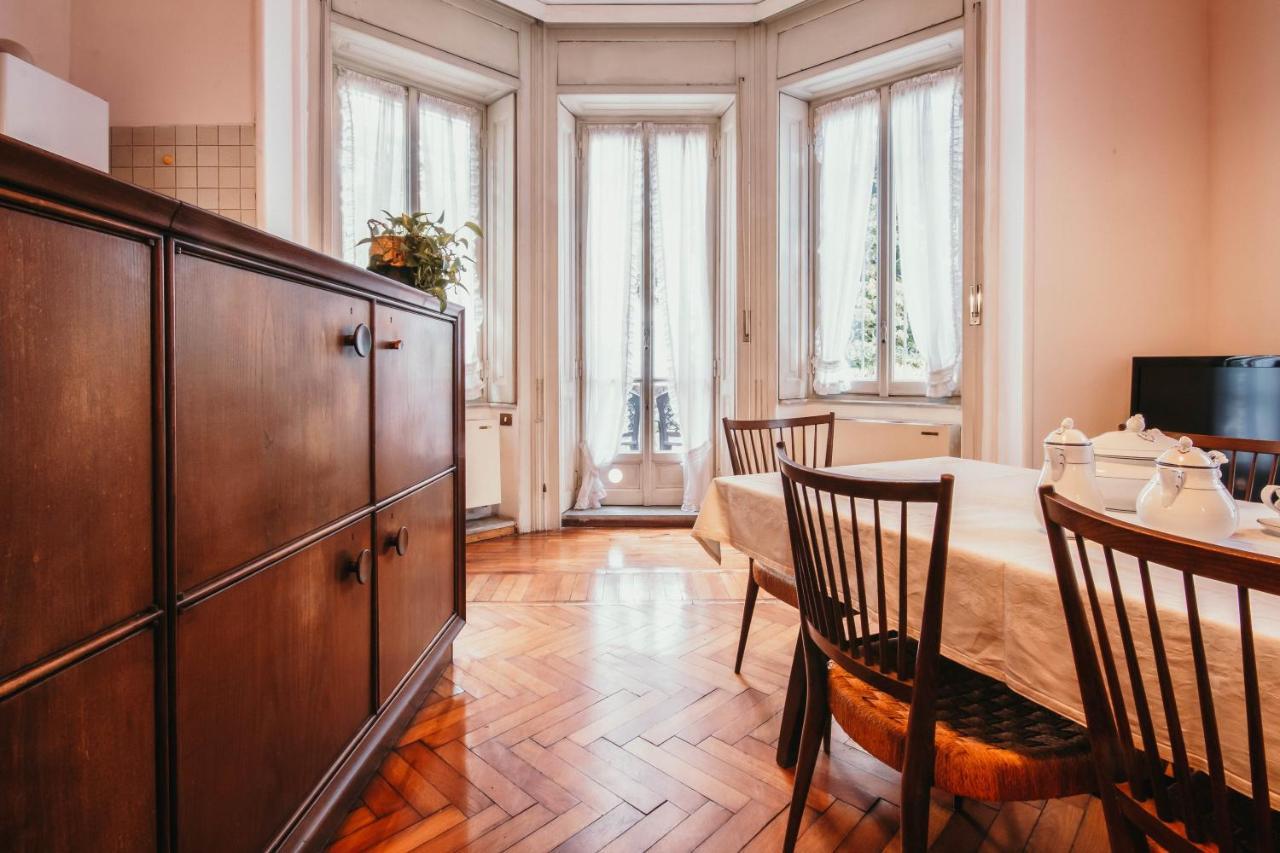 Library Apartment - Villa Candela สเตรซา ภายนอก รูปภาพ