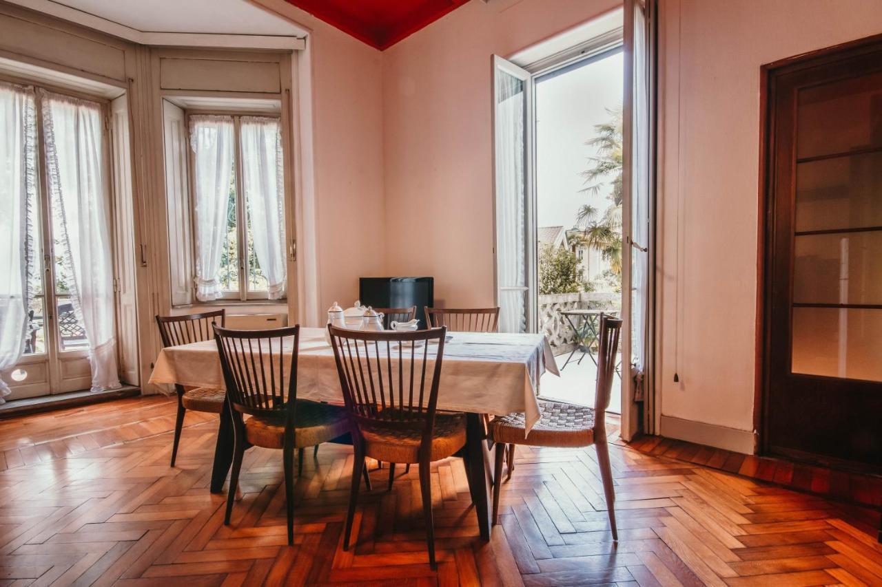 Library Apartment - Villa Candela สเตรซา ภายนอก รูปภาพ